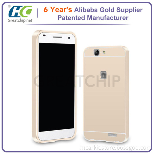 Showkoo aluminum metal bumper pc bumper case for Huawei G7 case